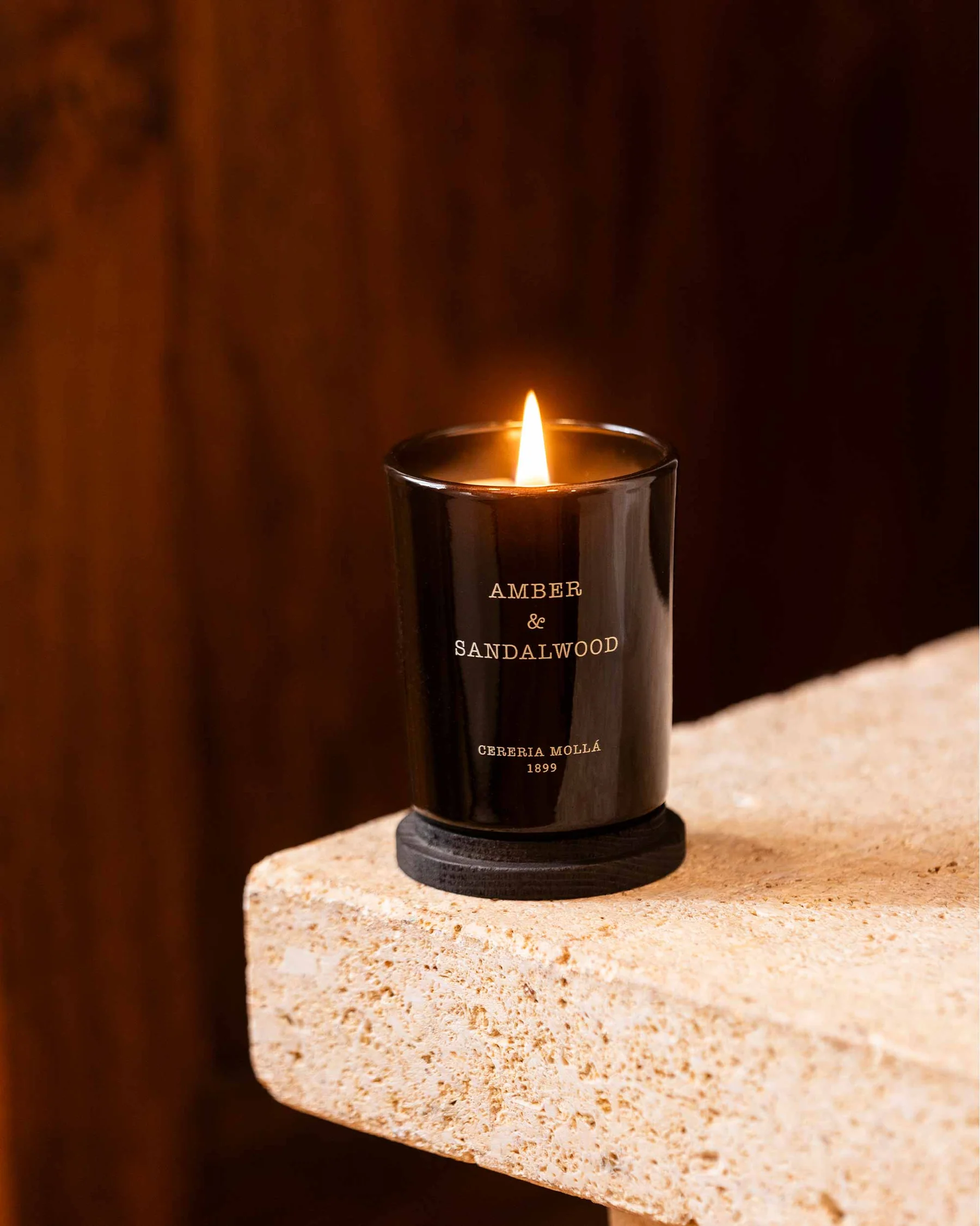 Cereria Mollá 1899 Amber & Sandalwood Scented Mini Candle 70 g