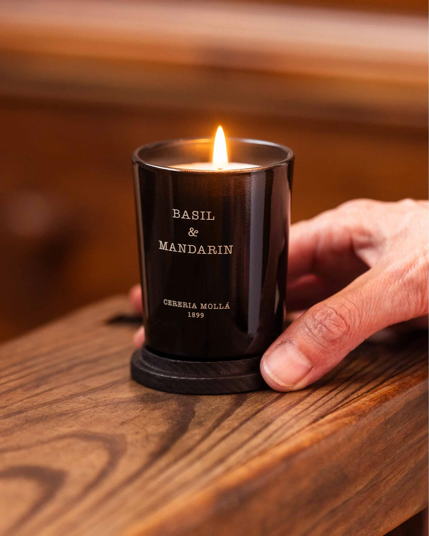 Cereria Mollá 1899 Basil & Mandarin Scented Mini Candle 70 g