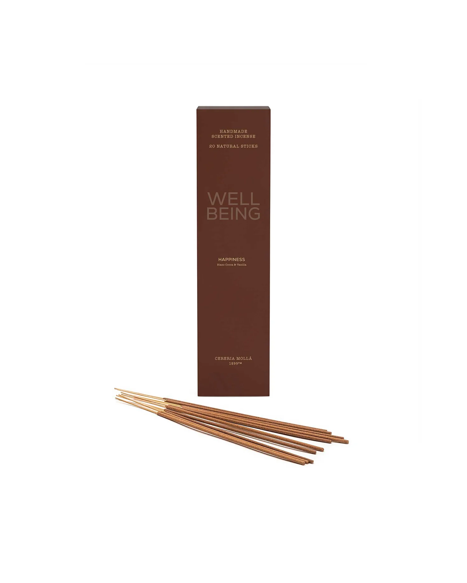 Cereria Mollá 1899 Happiness Blanc Cocoa & Vanilla Incense 20 Sticks