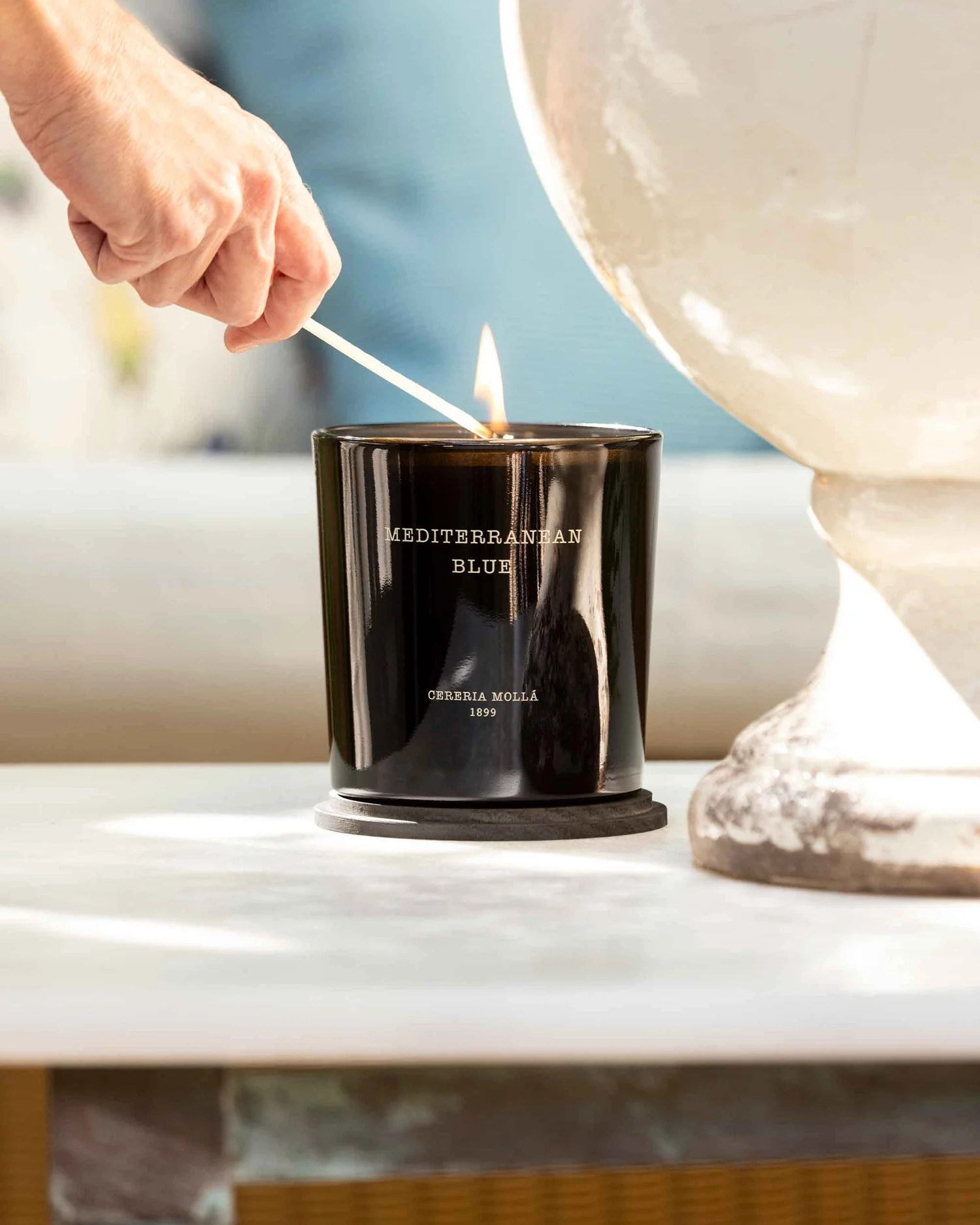 Cereria Mollá 1899 Mediterranean Blue Scented XL Candle 600 g