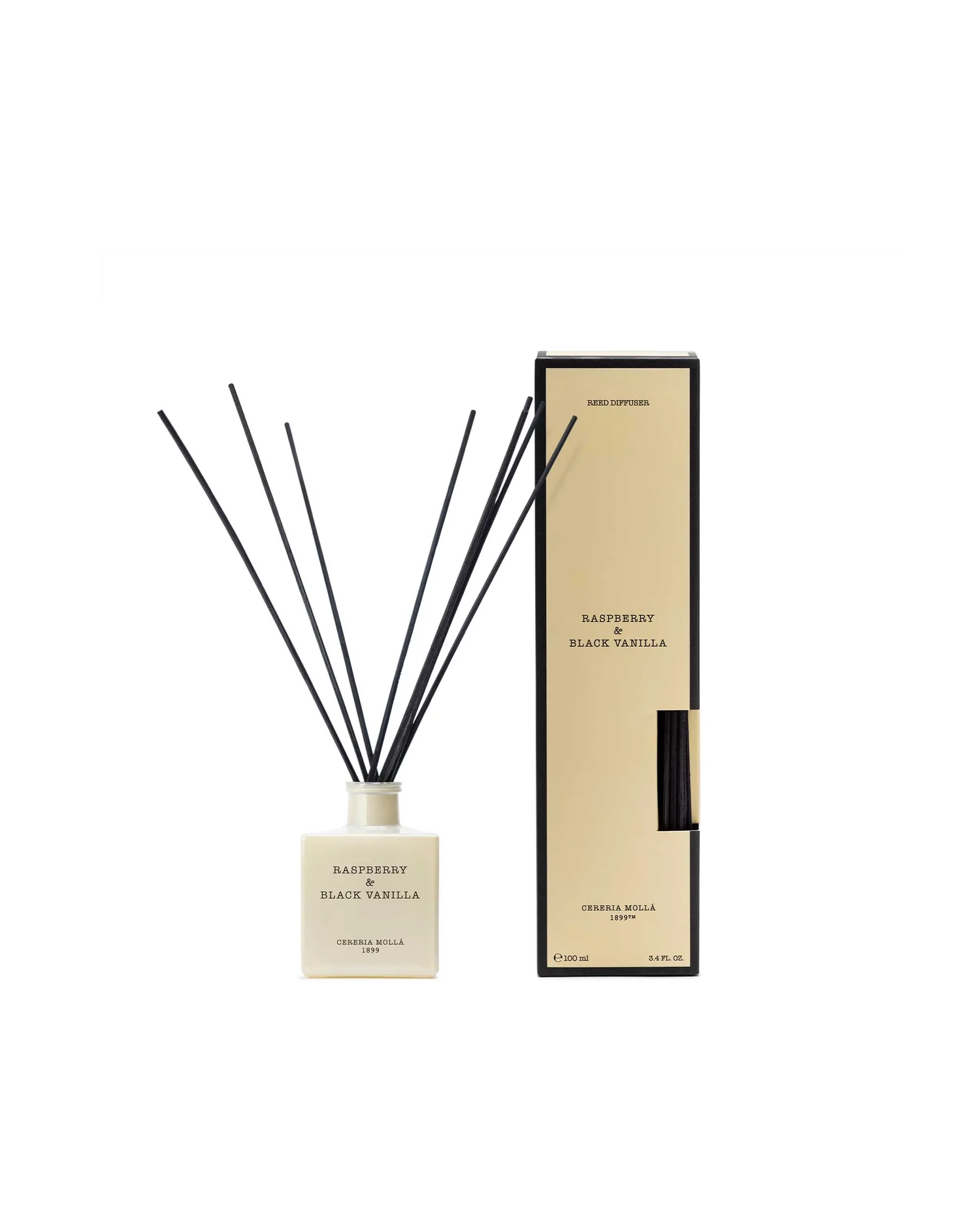 Cereria Mollá 1899 Raspberry & Black Vanilla Reed Diffuser 100 ml