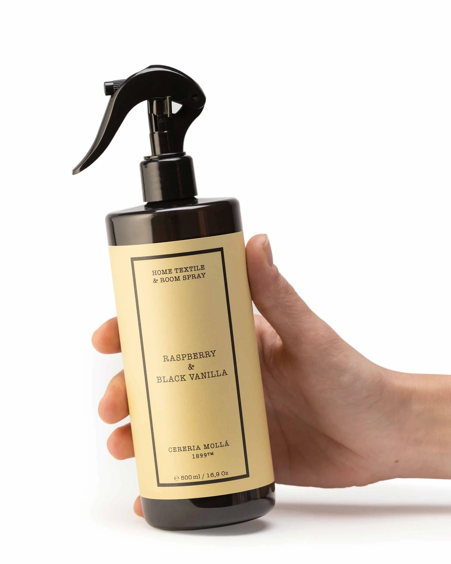 Cereria Mollá 1899 Raspberry & Black Vanilla Fragrance for Fabrics Textile Spray 500 ml