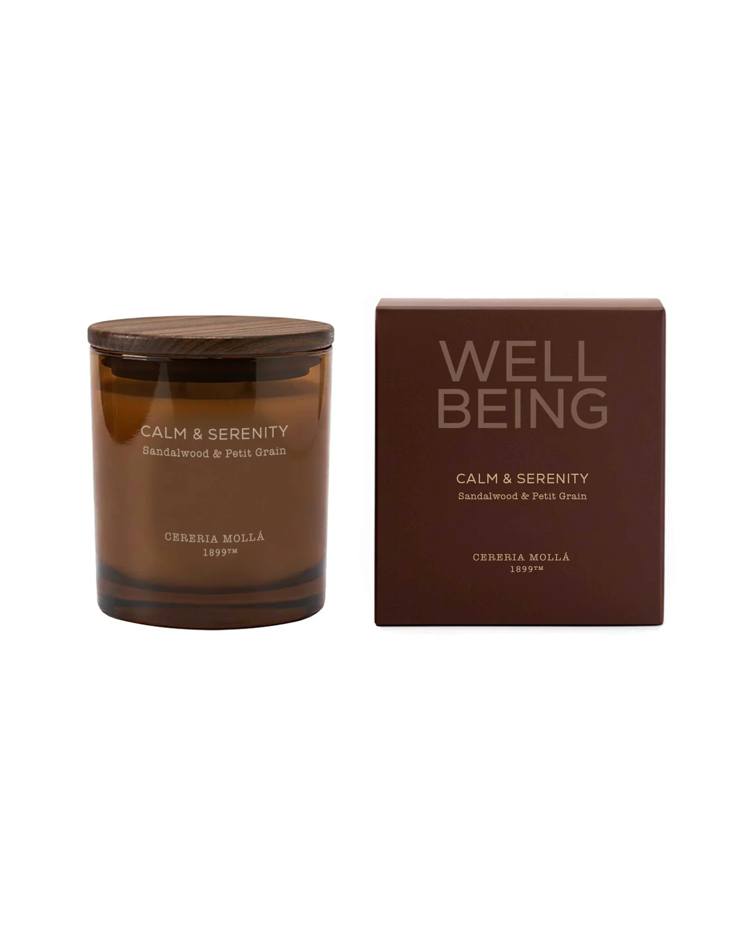 Cereria Mollá 1899 Sandalwood & Petitgrain Lime Calm & Serenity Scented Candle 370 g