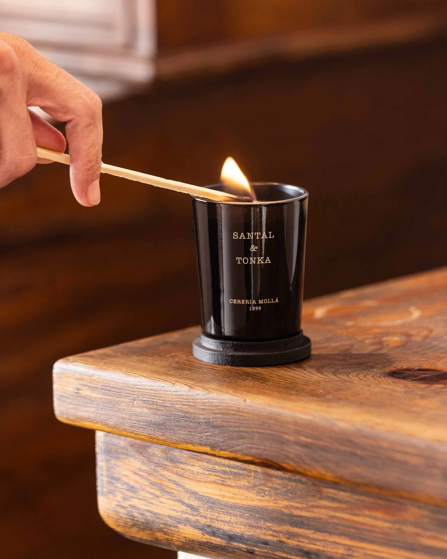 Cereria Mollá 1899 Santal & Tonka Scented Mini Candle 70 g