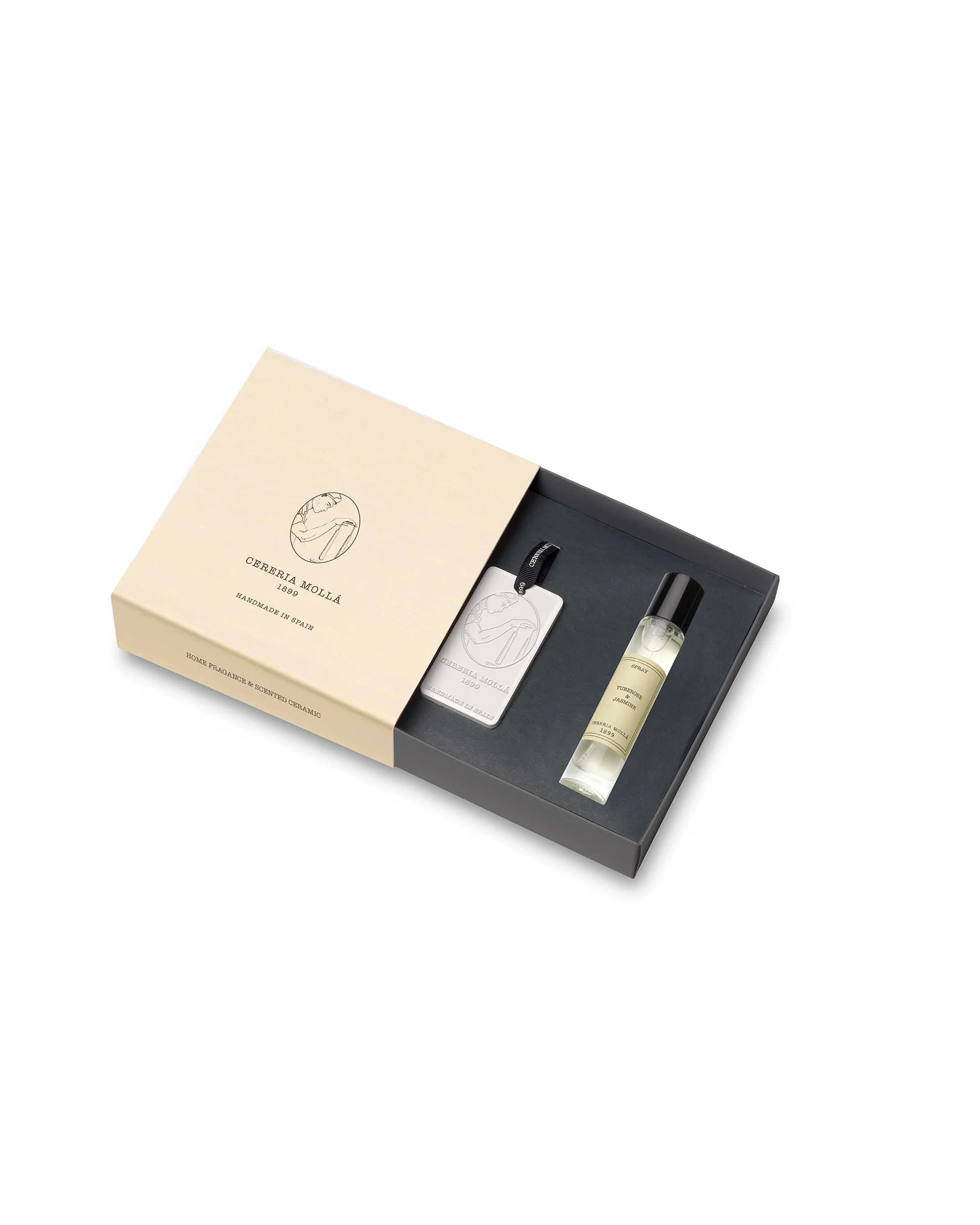 Cereria Mollá 1899 Tuberose & Jasmine Spray & Ceramic Gift Set
